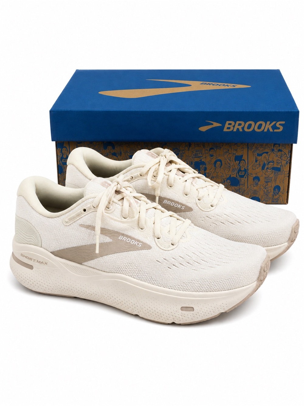 Brooks Ghost Max Men's Running Shoes — Cream
